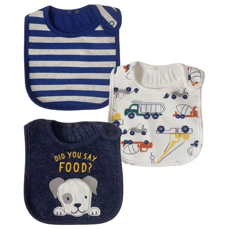 Kit Babador Bebê Carters Original Com 3 Unid Cachorrinho