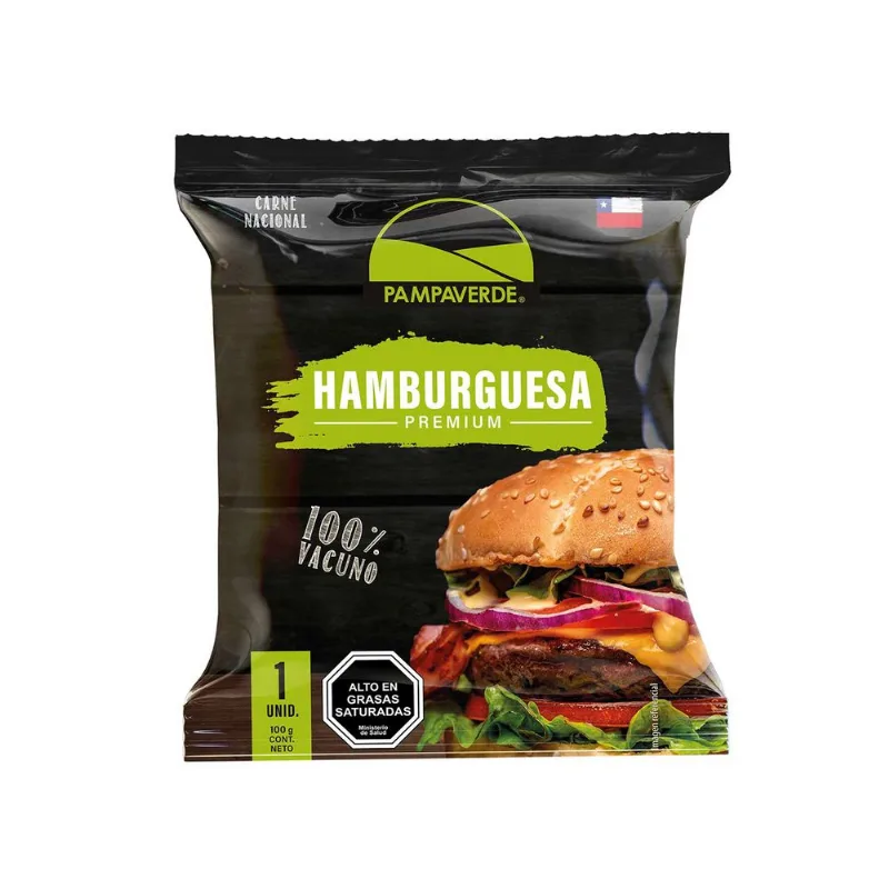 Hamburguesa Premium Pampa Verde 100 g