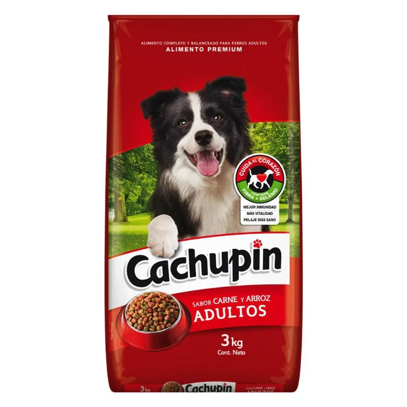 Alimento Perro Adulto Carne y Arroz 3 kg