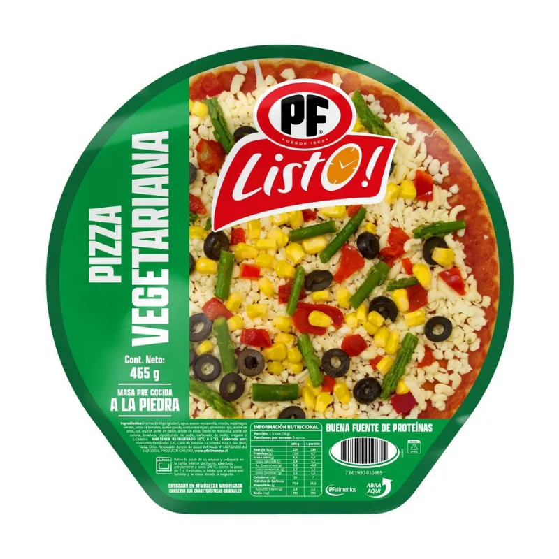 Pizza Vegetariana Listo 465 g