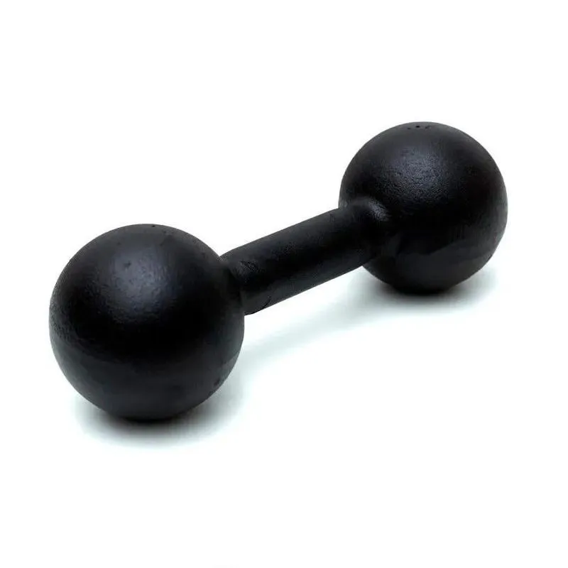 Halter Redondo Em Ferro Fundido Pintado 3kg (preto)