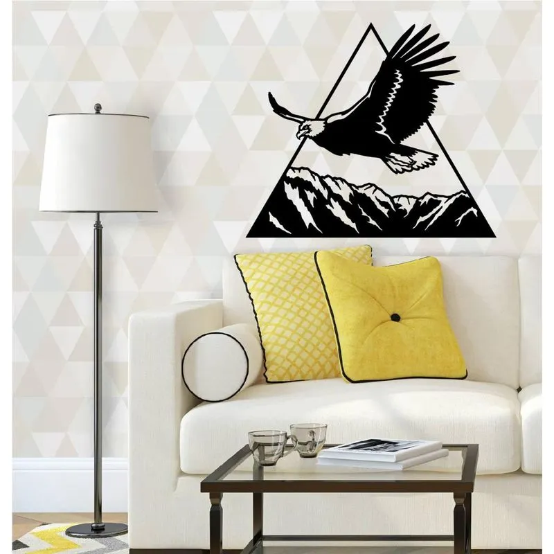 Quadro Águia das montanha Vazado 32x29cm Mdf 3mm Decoração
