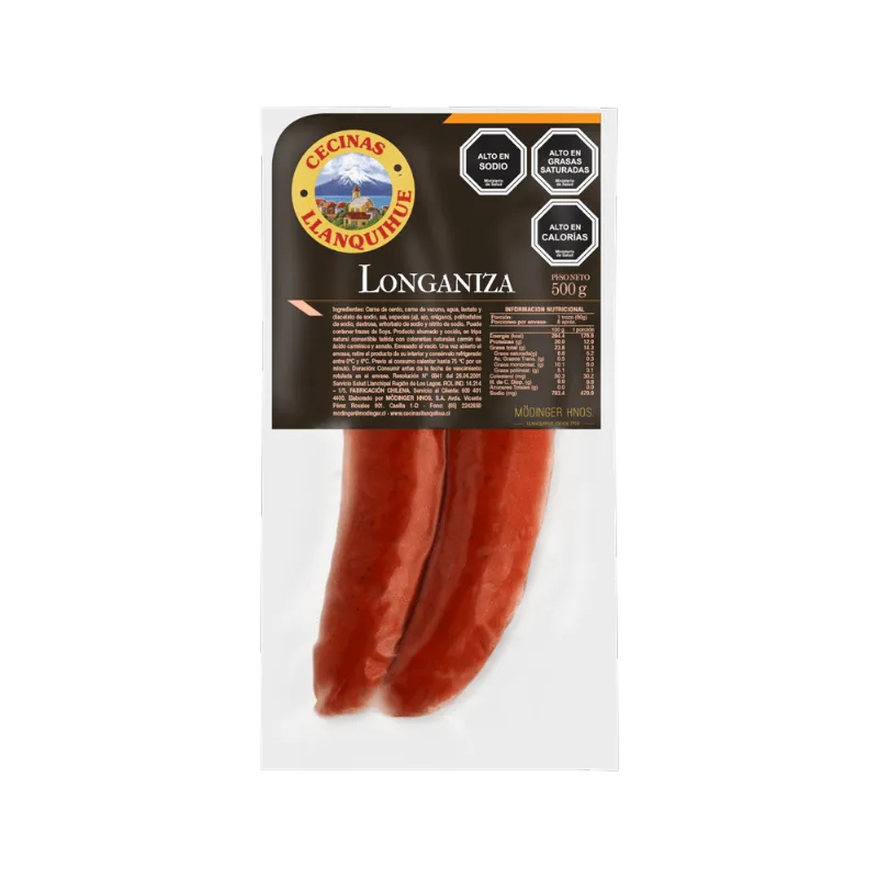 Longaniza Llanquihue 500 g 4 un.