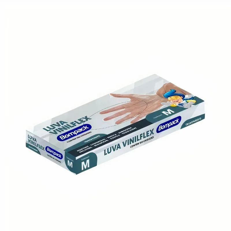 Luvas Descartaveis Vinilflex Transparente C/100 Unidades - M Luvas Descartaveis Vinilflex Transparente C/100 Unidades - M