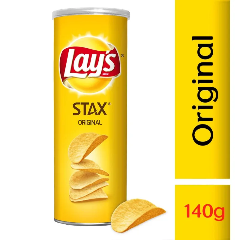 Papas Fritas, Lay´s, Stax, Original, 140g Papas Fritas Stax Regular 140 Gr
