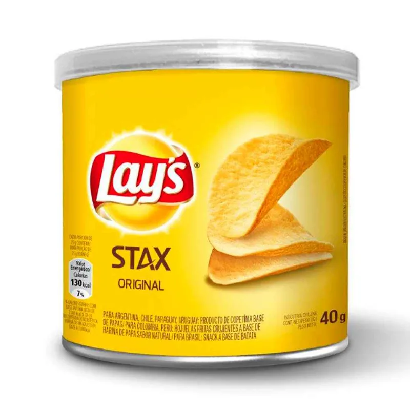 Papas Fritas Lay´s Stax 40gr Papas Fritas Lay's Stax Original 40 Gr