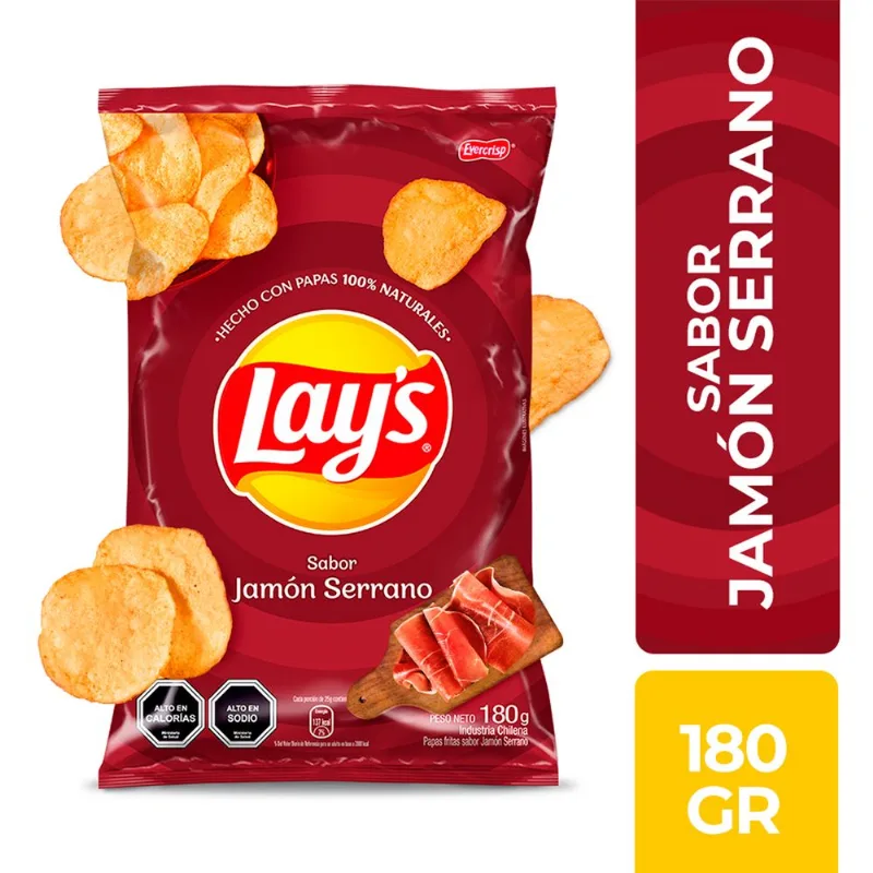 Papas Fritas Lay's Jamón Serrano 180 g