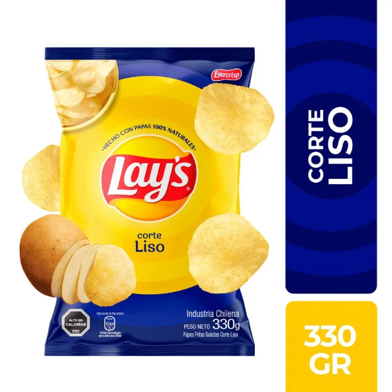 Papas Fritas Lay's Corte Liso 330 g