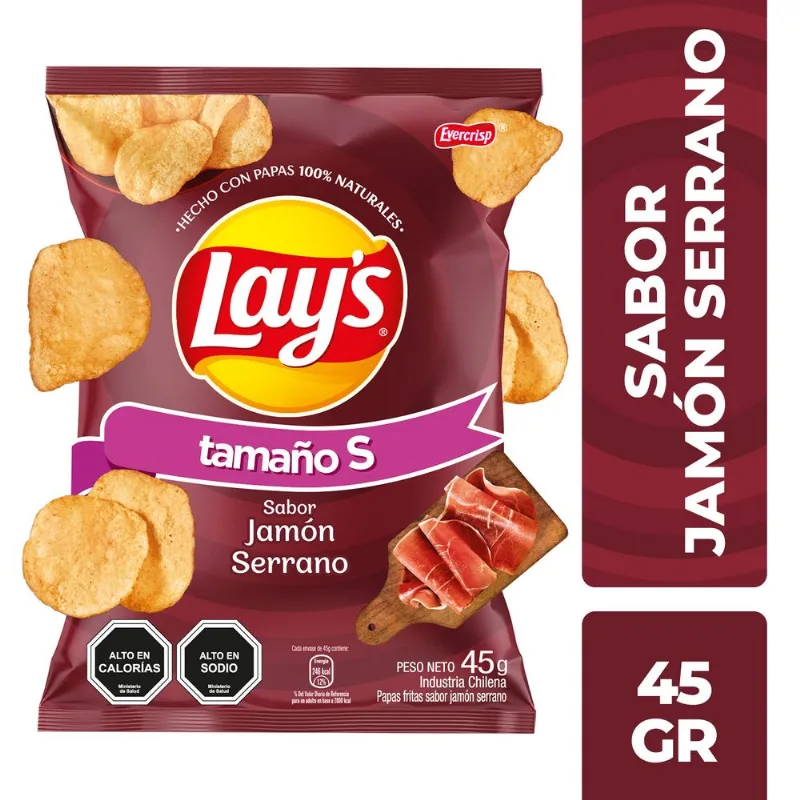 Papas Fritas Lay's Sabor Jamón Serrano 36 g