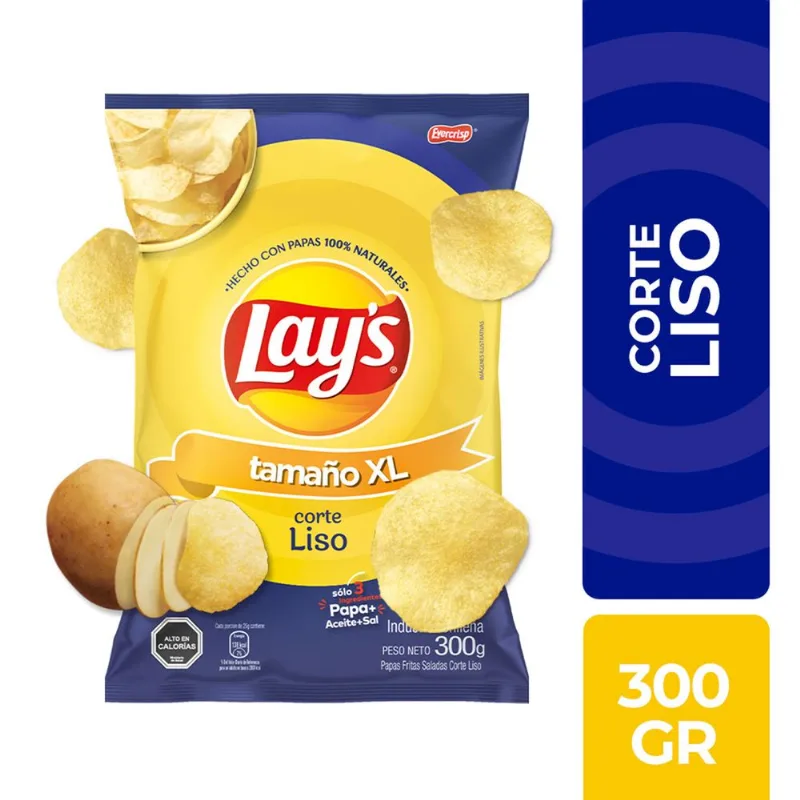 Papas Fritas Lay's Corte Liso 300 g