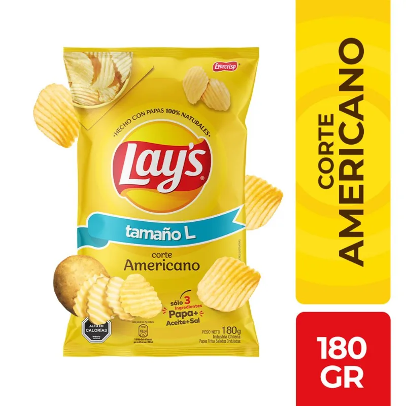 Papas Fritas Lay's Corte Americano 180 g