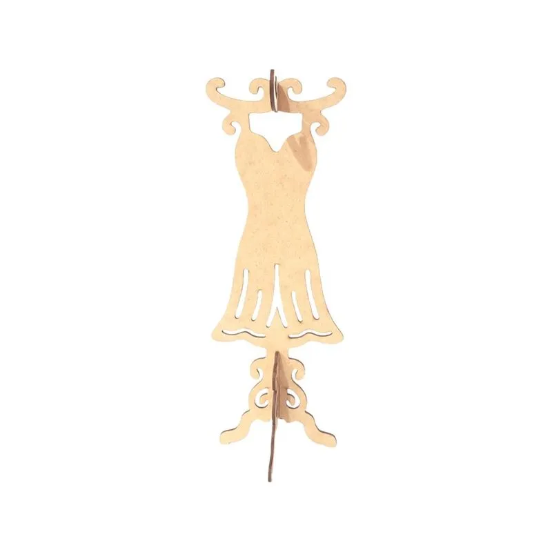 Porta Colar Suporte Jóias Bijuterias Mod Vestido Expositor