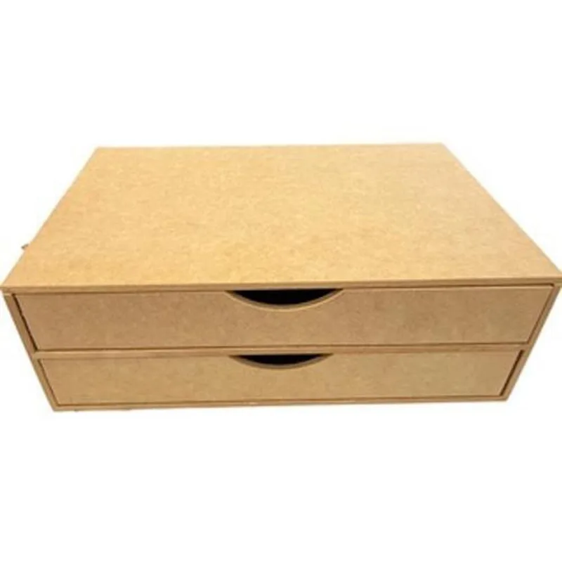 Suporte Para Monitor Duas Gavetas Organizador Gaveteiro