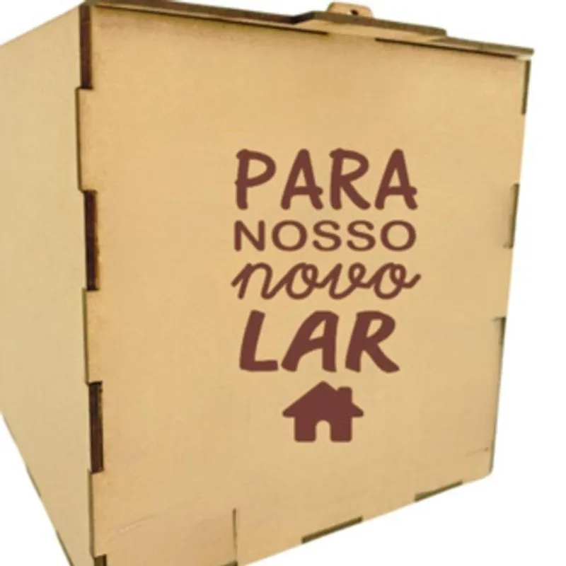 Cofre Para Nosso Lar Caixa Cofrinho Desafio Juntar Poupança