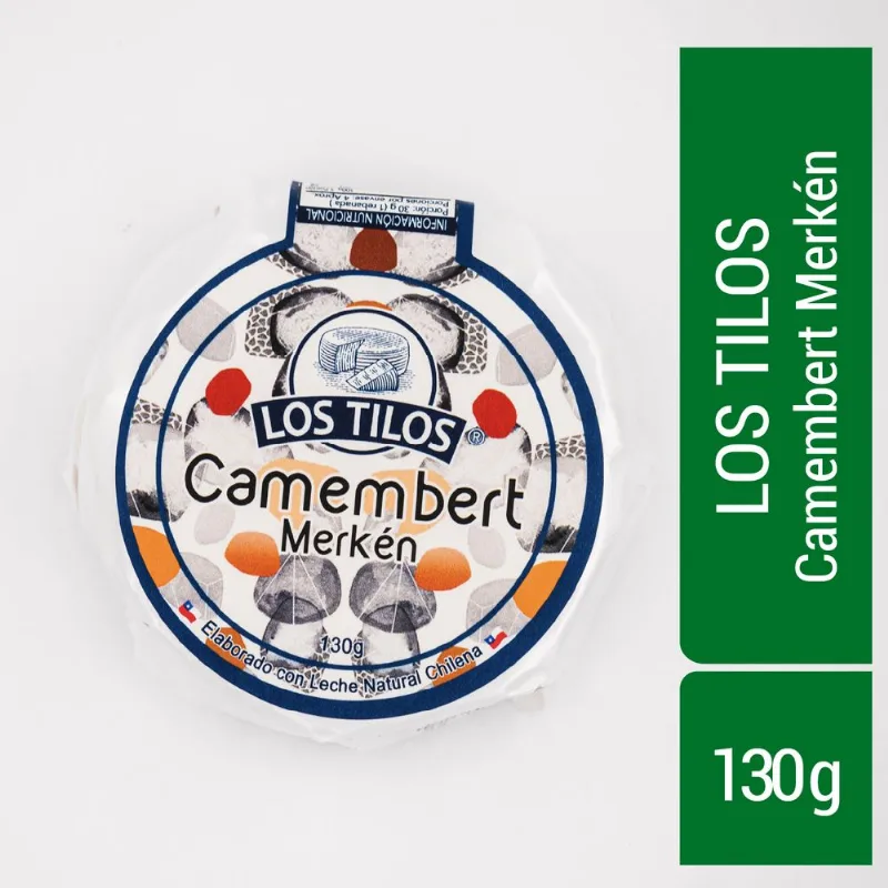 Queso Camembert Merkén Los Tilos Envasado Trozo 130 g