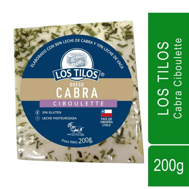 Queso de Cabra Los Tilos Ciboulette 200 g