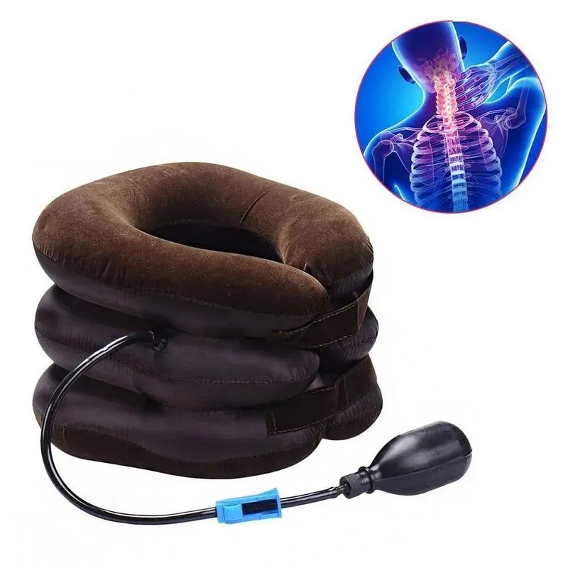 Colar Cervical Pescoço Inflável Ortopedico Postural Relaxame