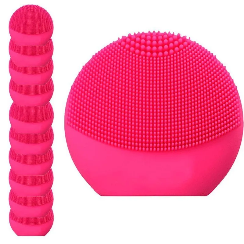 Esponja Massagedora 10unds Eletrica Limpeza Facial Mini Usb