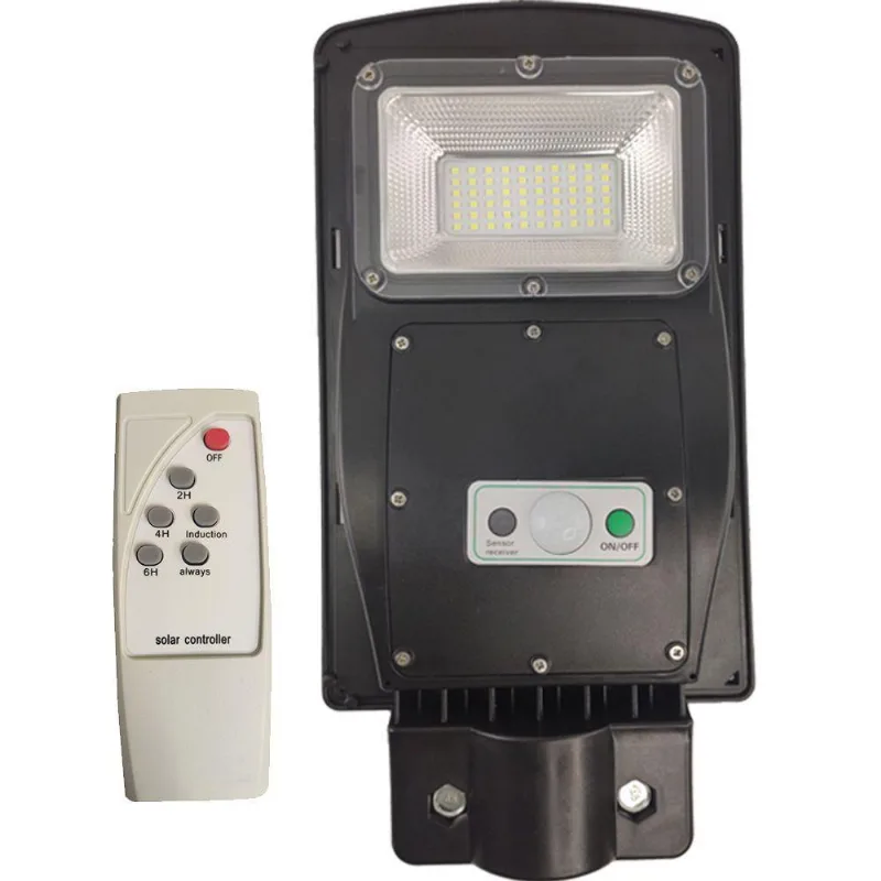 Luminaria Solar 60w Poste E Sensor De Movimento Parede