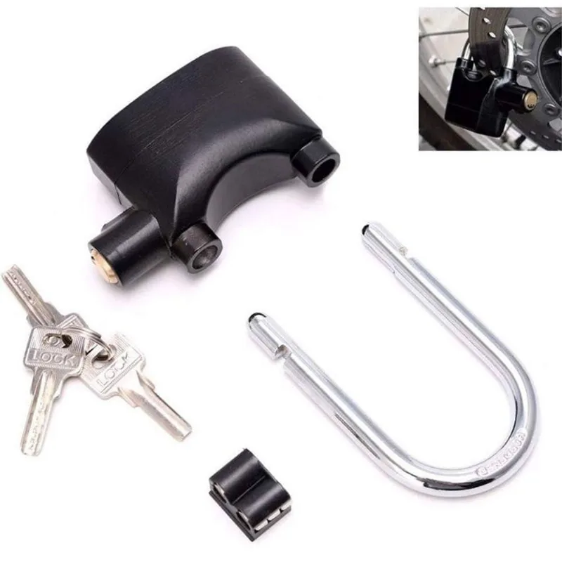 Cadeado Com Alarme Sirene Grande Trava Anti Furto 110db Som