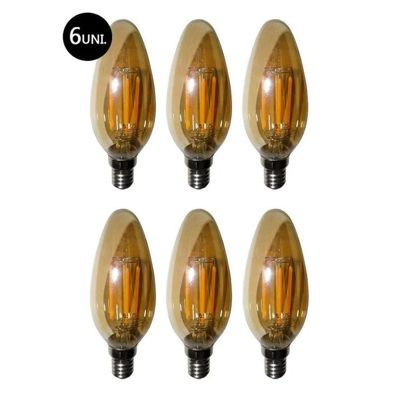 Lampadas De Led Kit 6 Multi Filamento Bivolt 30w Iluminação