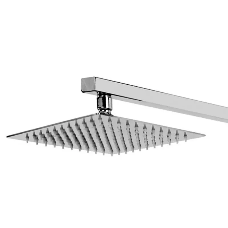 Chuveiro Inox Quadrado Slim Suporte