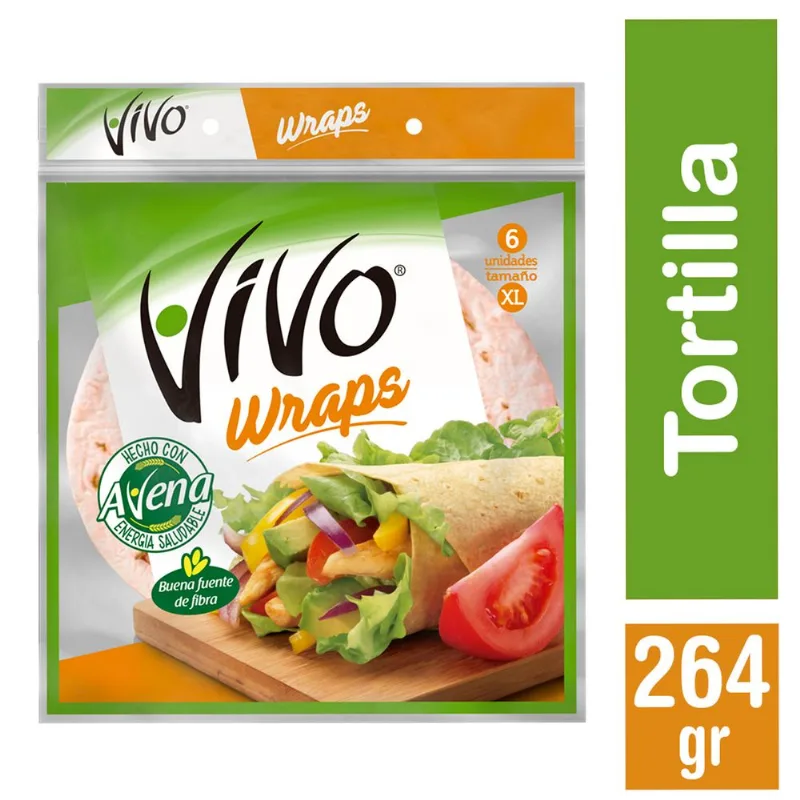 Wraps con Avena 264 g 6 un.