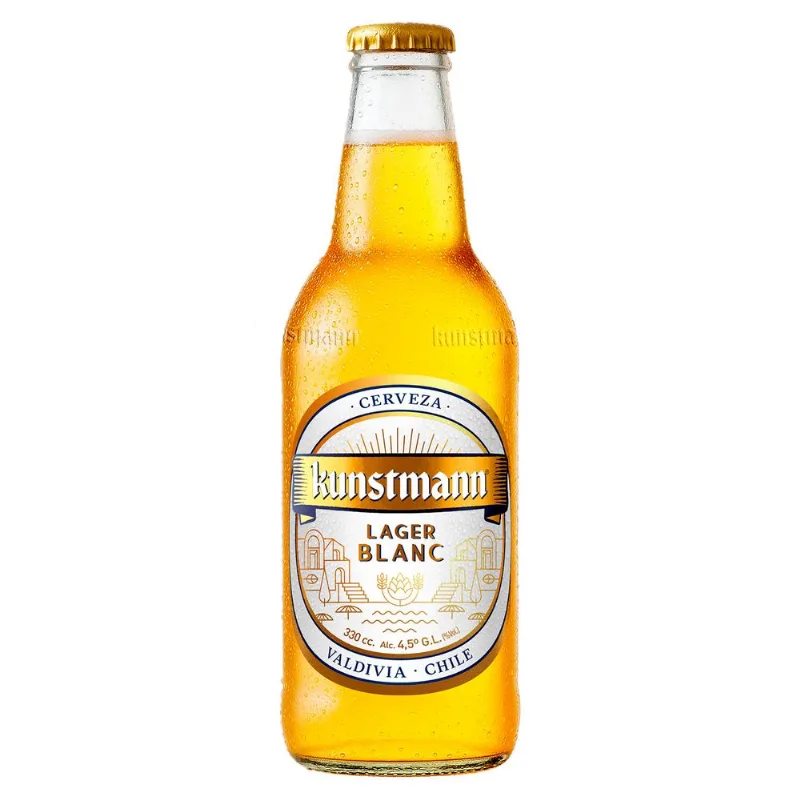 Cerveza Kunstmann Lager Blanc 4.5° Botella 330 cc