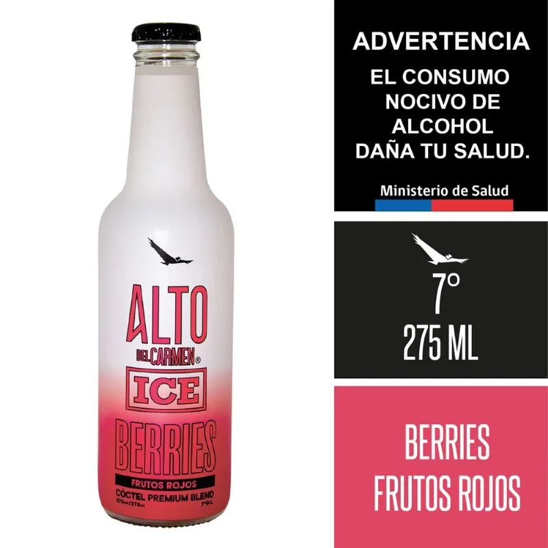 Cóctel Alto del Carmen Ice Berries 7° 275 cc