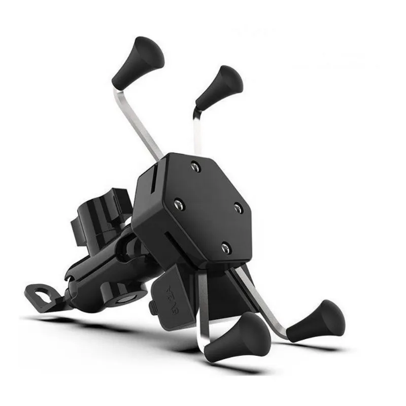 Suporte De Celular Moto Com Carregador Usb Universal Garra