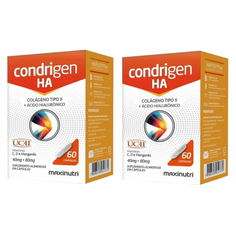 Kit 2 Caixas Condrigen Ha 60 Cápsulas