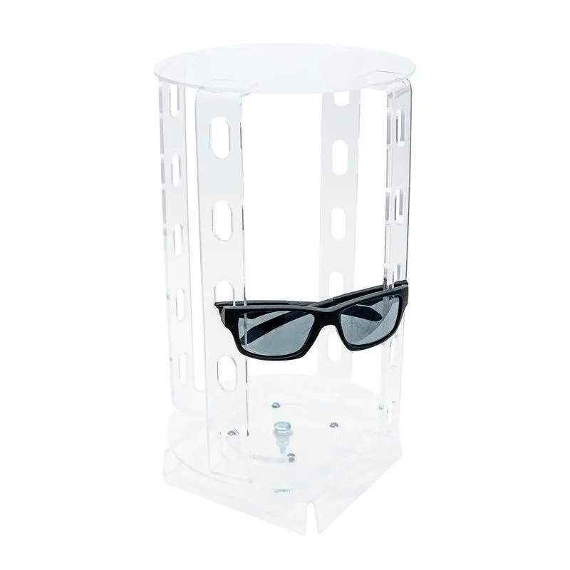 Porta Óculos Giratório Acrílico Transparente