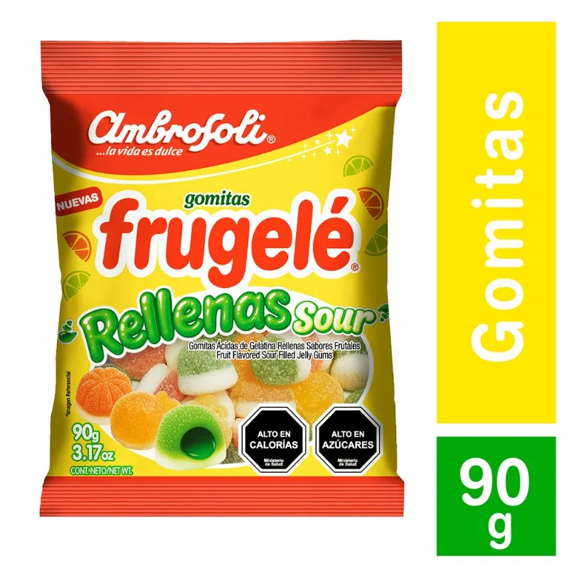 Gomita Frugele Sour Rellenos 90 g
