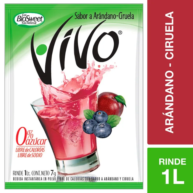 Jugo en Polvo Vivo Arándano-Ciruela 7 g