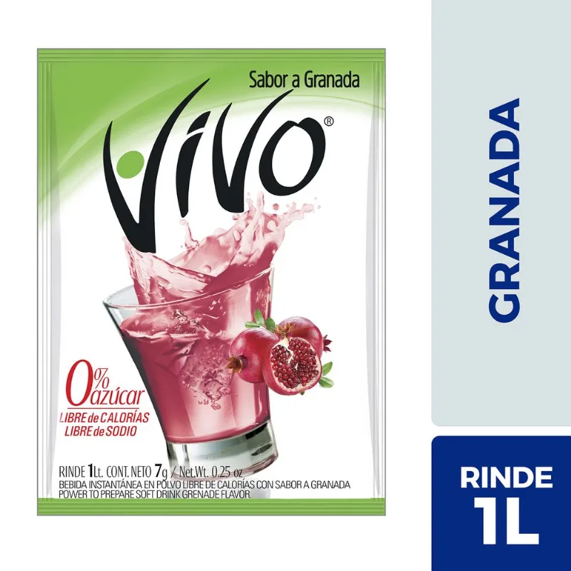 Jugo en Polvo Vivo Granada 7 g