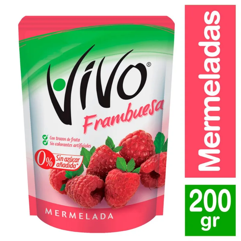 Mermelada Vivo Frambuesa 200 g