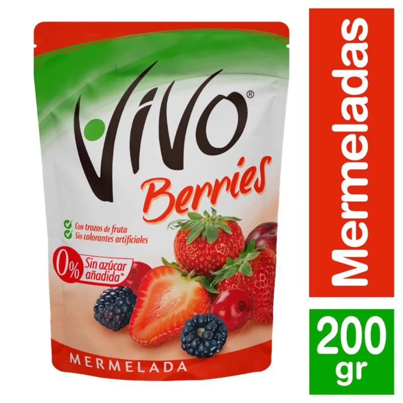 Mermelada Vivo Berries 200 g