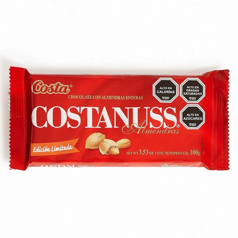 Chocolate de Leche Costa Nuss 250 g