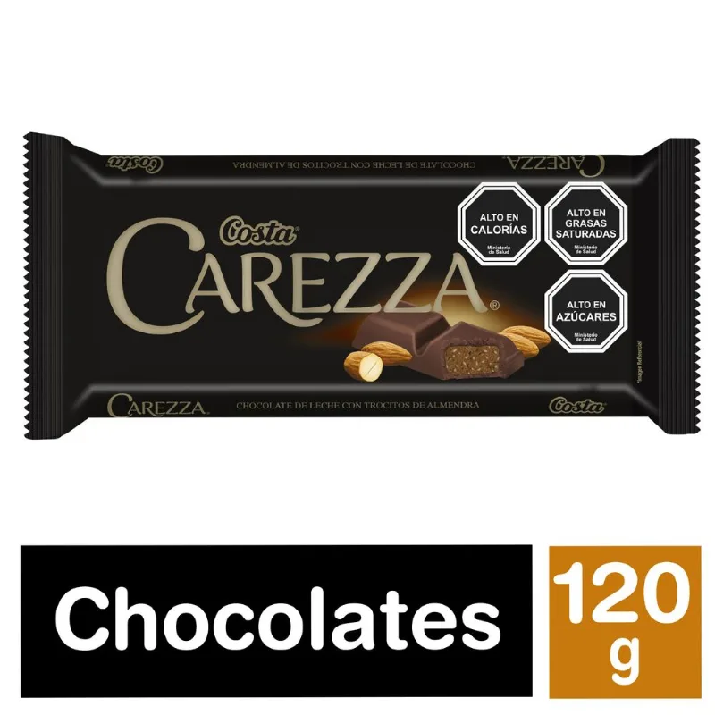 Chocolate de Leche Carezza con Almendras 120 g