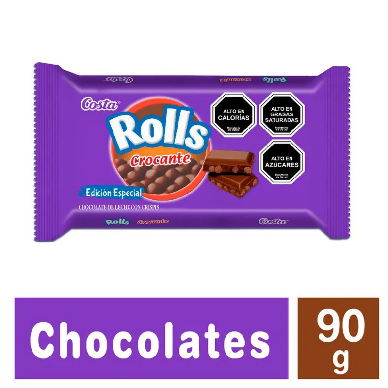 Tableta Rolls Crocante 90 g
