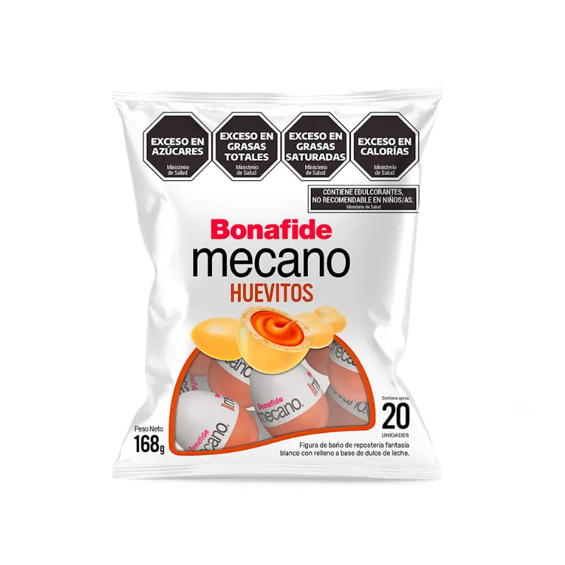 Huevitos Mecano Blanco Bonafide 168 Gr