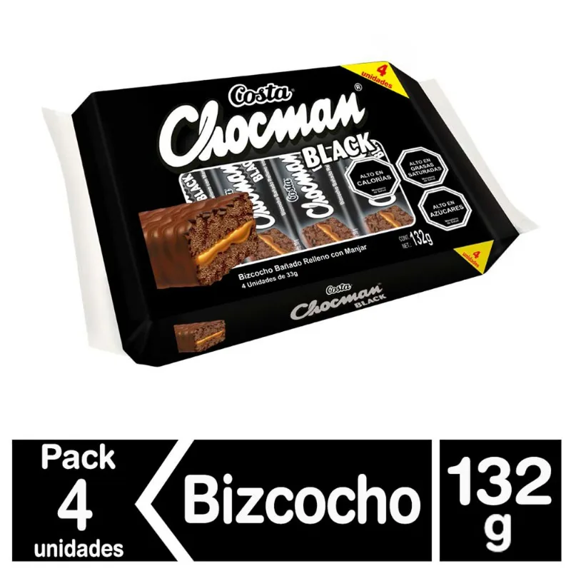 Pack Chocman Black 4 un.