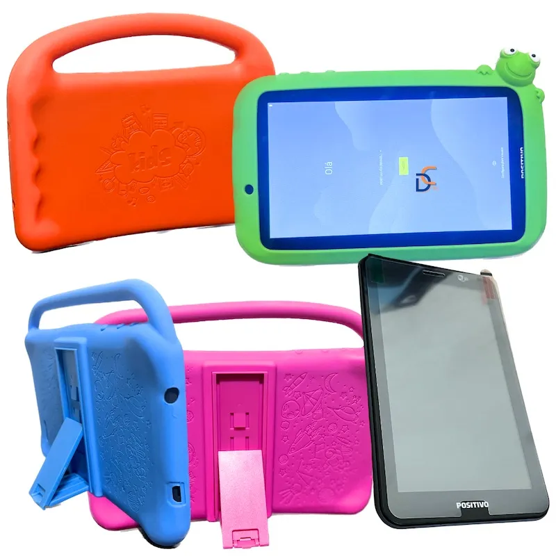 Capa infantil + Película só para proteção p/ Tablet Twist Tab 7 pol T780G