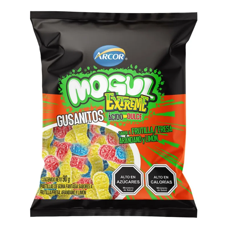 Gomitas Mogul Halloween Gusanos Ácidos Arcor 150 g