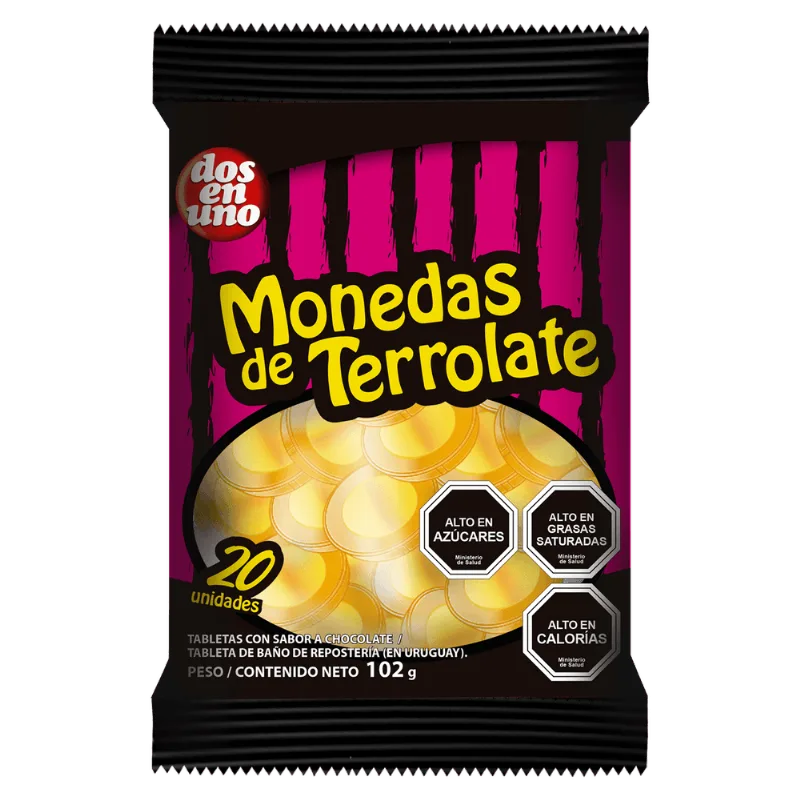 Chocolate Halloween Monedas Terrolate 102 g