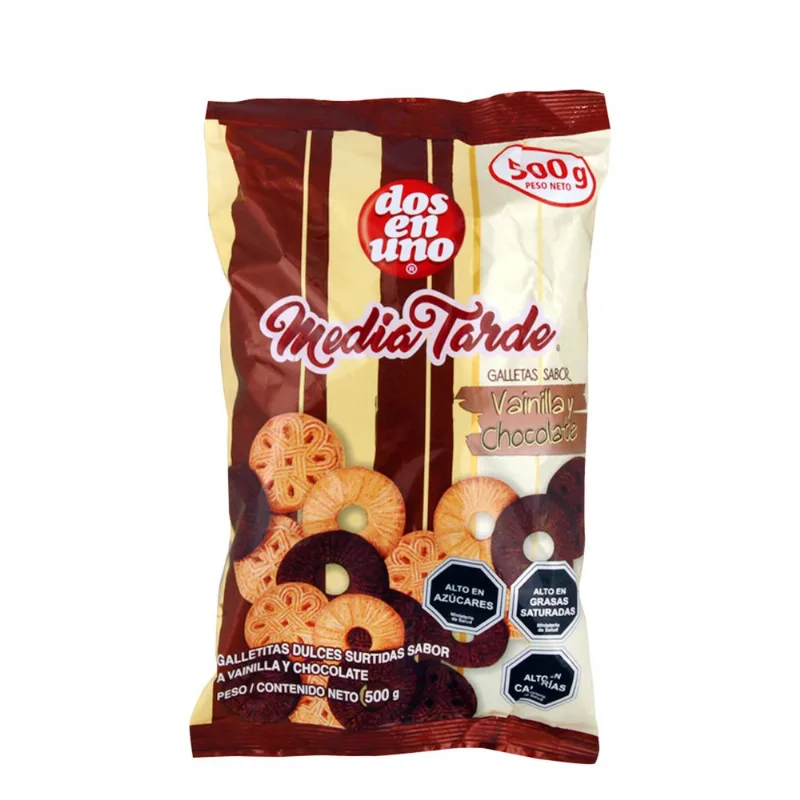 Galletas Dos en Uno Media Tarde Vainilla 500 g