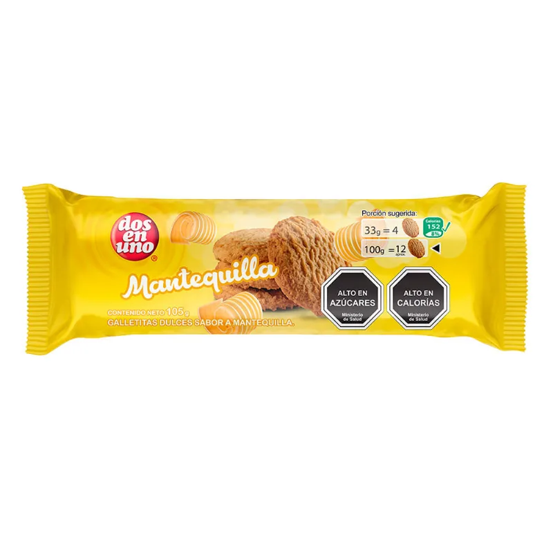 Galletas Dos en Uno Mantequilla 105 g