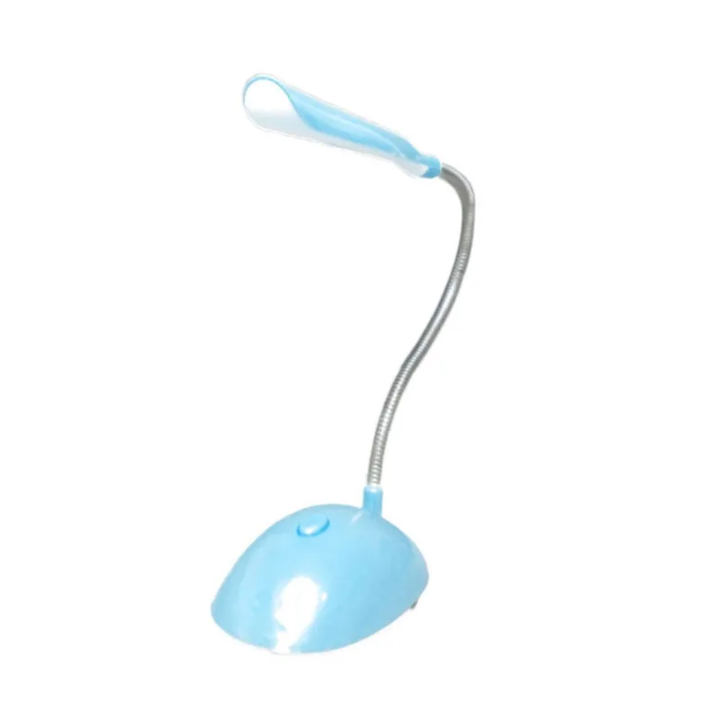 Mini Luminaria De Mesa Portatil 4 Leds Leitura Estudo Azul