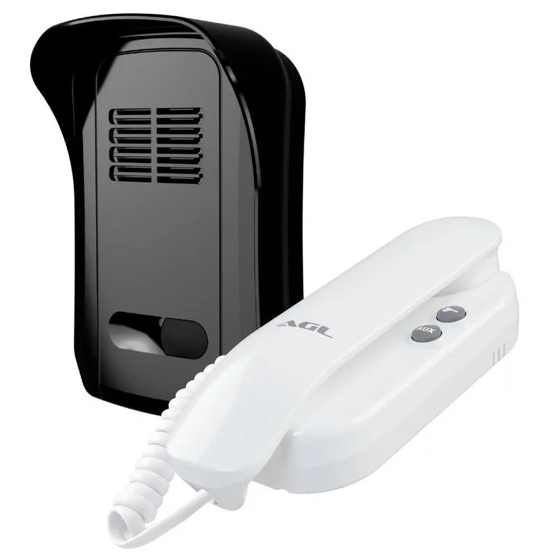 Porteiro Eletrônico Interfone P10x Agl Monofone S100 Branco