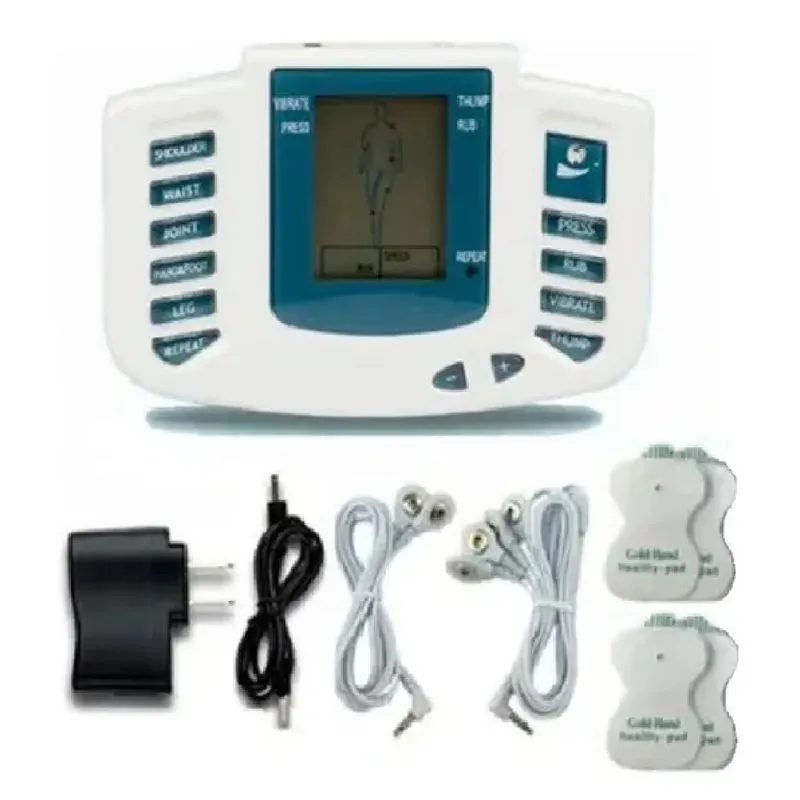 Aparelho Digital Fisioterapia Tens Fes Massagem Profissional Tela lcd Grande